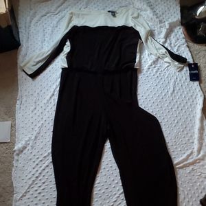 Zipper back jumpsuit